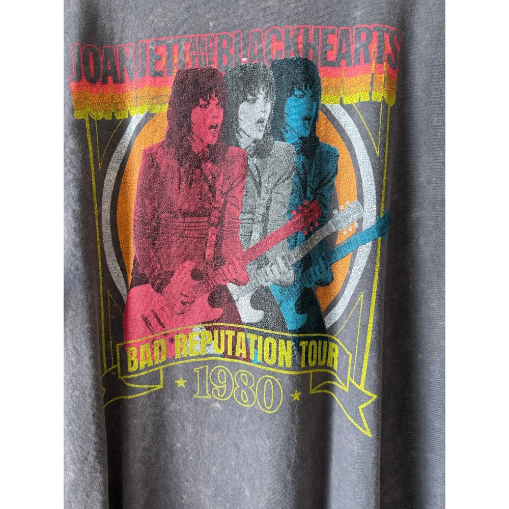 Joan Jett and the Blackhearts Graphic Tee Bad Reputation Tour 1980 3XL